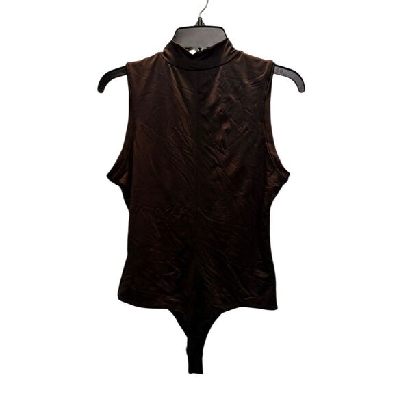 Crave Fame Women's Black Mock Turtleneck Sleeveless Bodysuit Size S - Picture 5 of 9